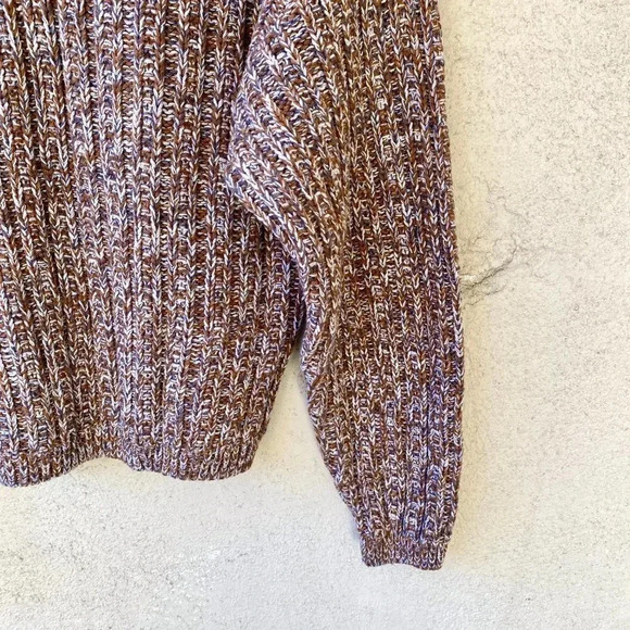 Universal Thread Brown White Crew neck Pullover Sweater XS - Picture 6 of 8